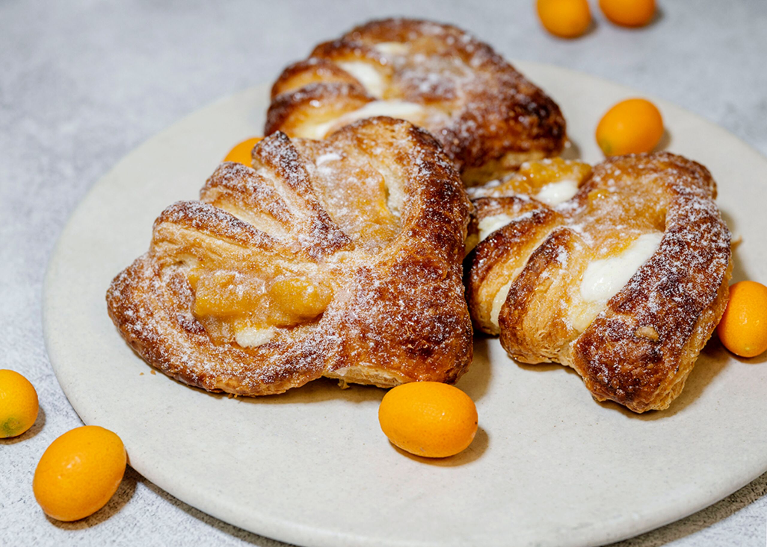 80341 Peach Citrus Fan Pastry Recipe