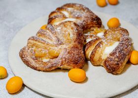80341 Peach Citrus Fan Pastry Recipe
