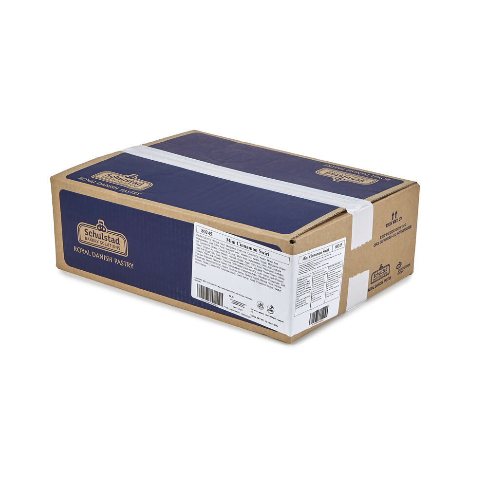 80245 Schulstad Mini Cinnamon Swirl Danish Pastry Case