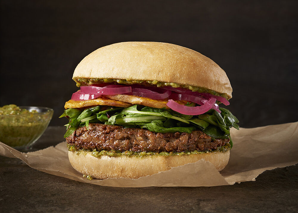 745 Meatless Pistachio Pesto Burger Recipe