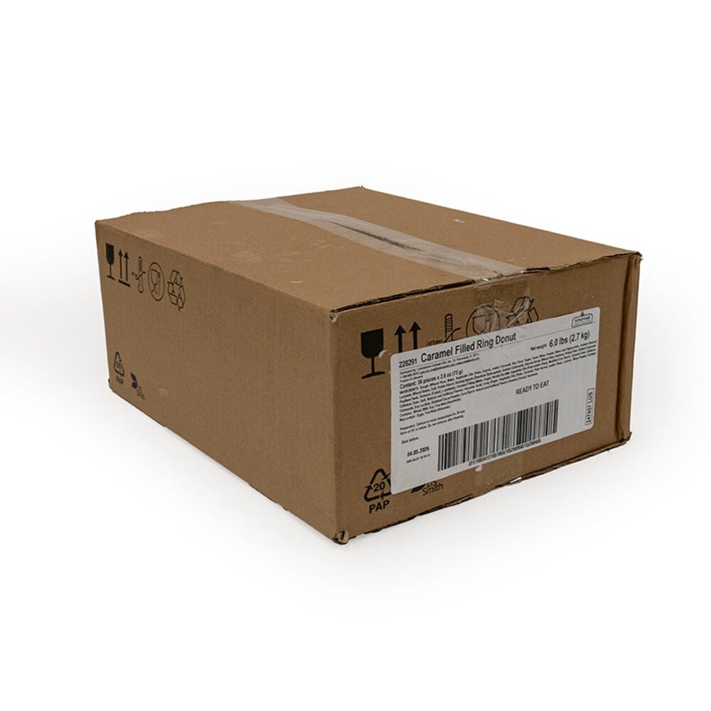 228291 Schulstad Caramel Filled Ring Donut Case