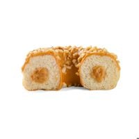 228291 Schulstad Caramel Filled Ring Donut Half