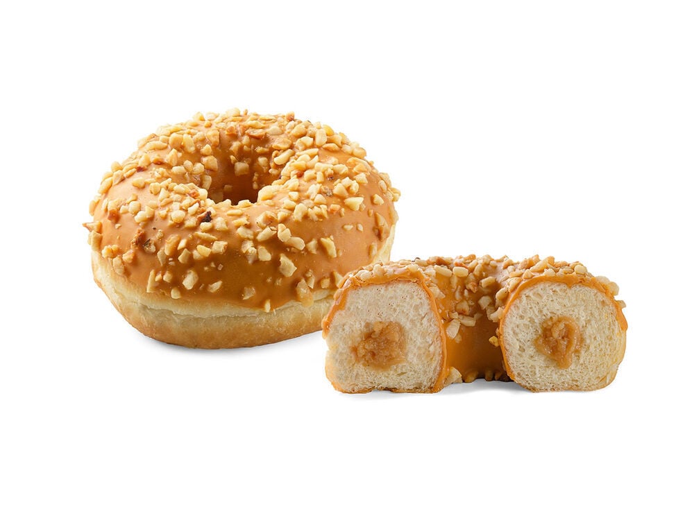 228291 Schulstad Caramel Filled Ring Donut