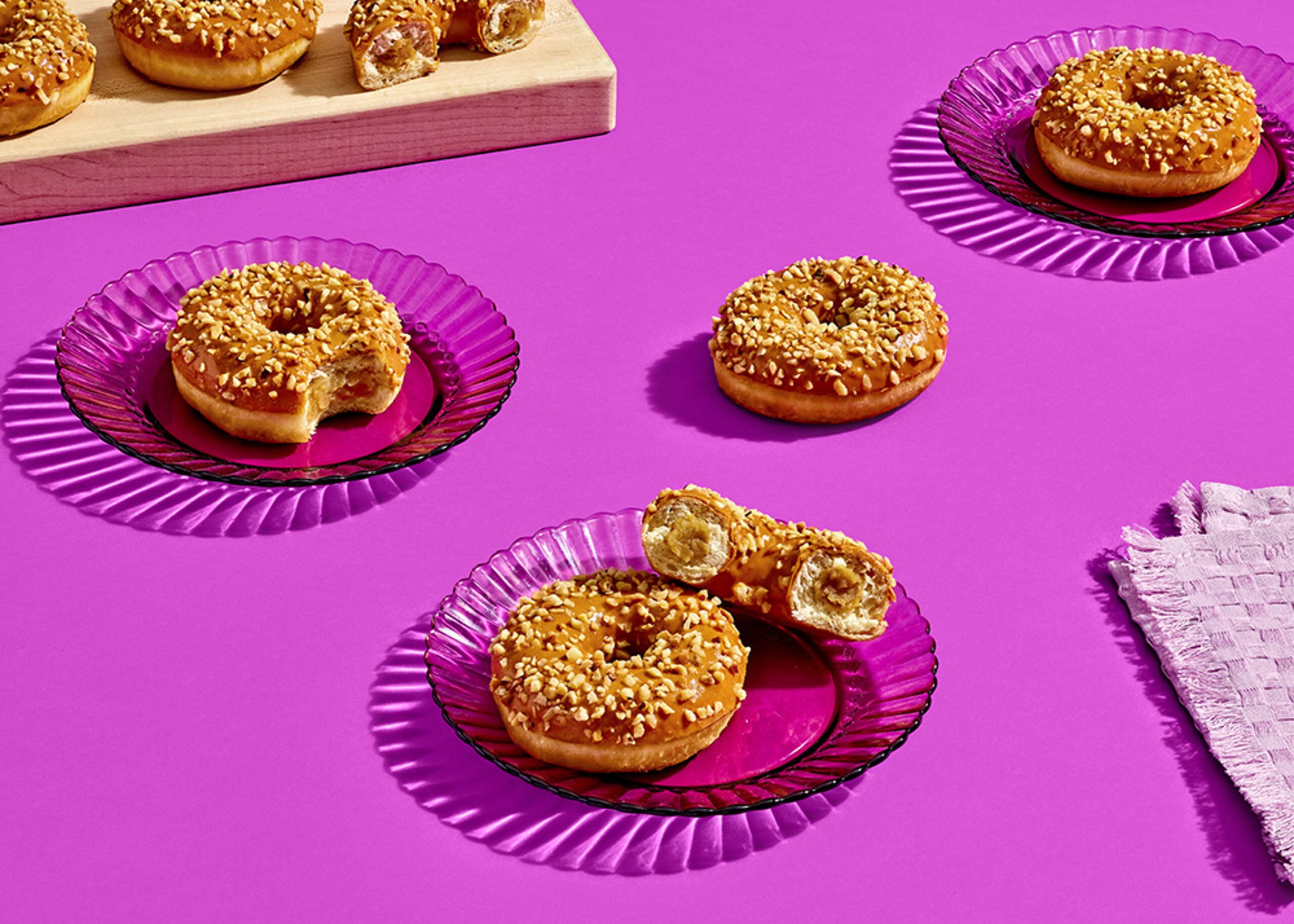 228291 Schulstad Caramel Filled Ring Donuts