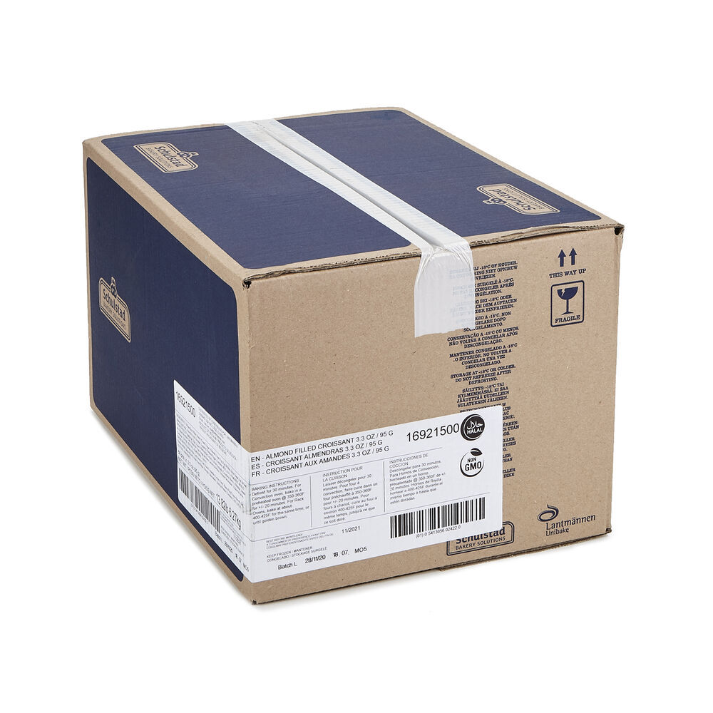16921500 Schulstad Almond Filled Croissant Case
