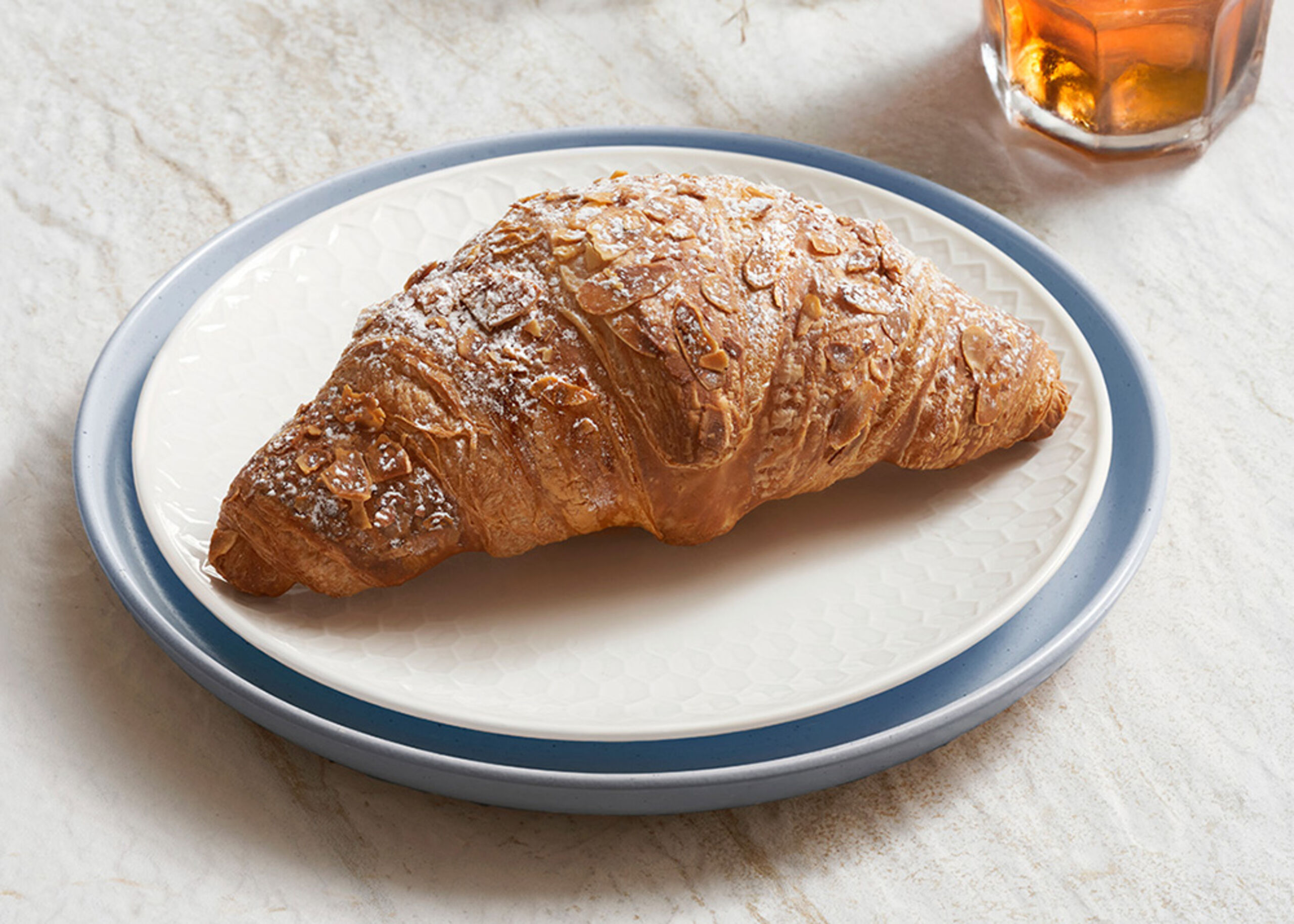 16921500 Schulstad Almond Filled Croissant Plated