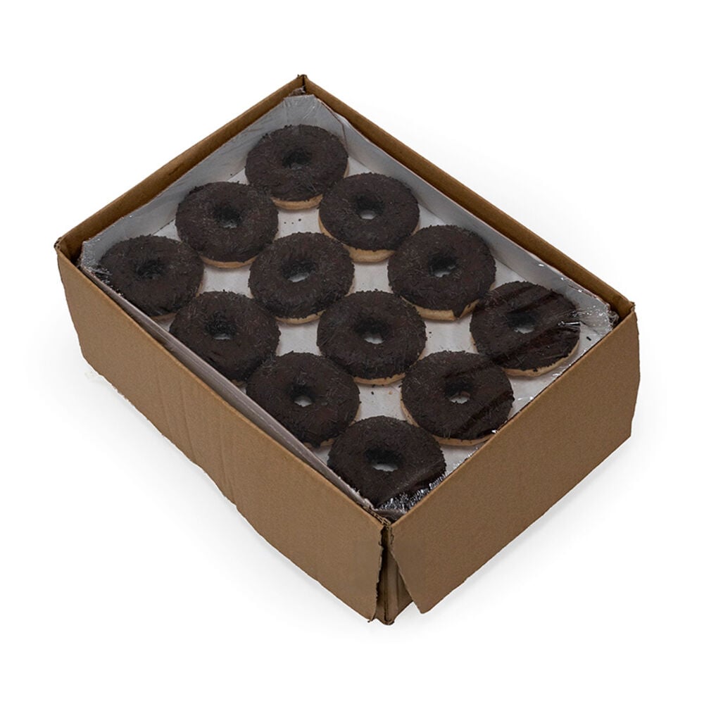 228293 Schulstad Chocolatey Filled Ring Donut Inner Case