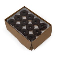 228293 Schulstad Chocolatey Filled Ring Donut Inner Case