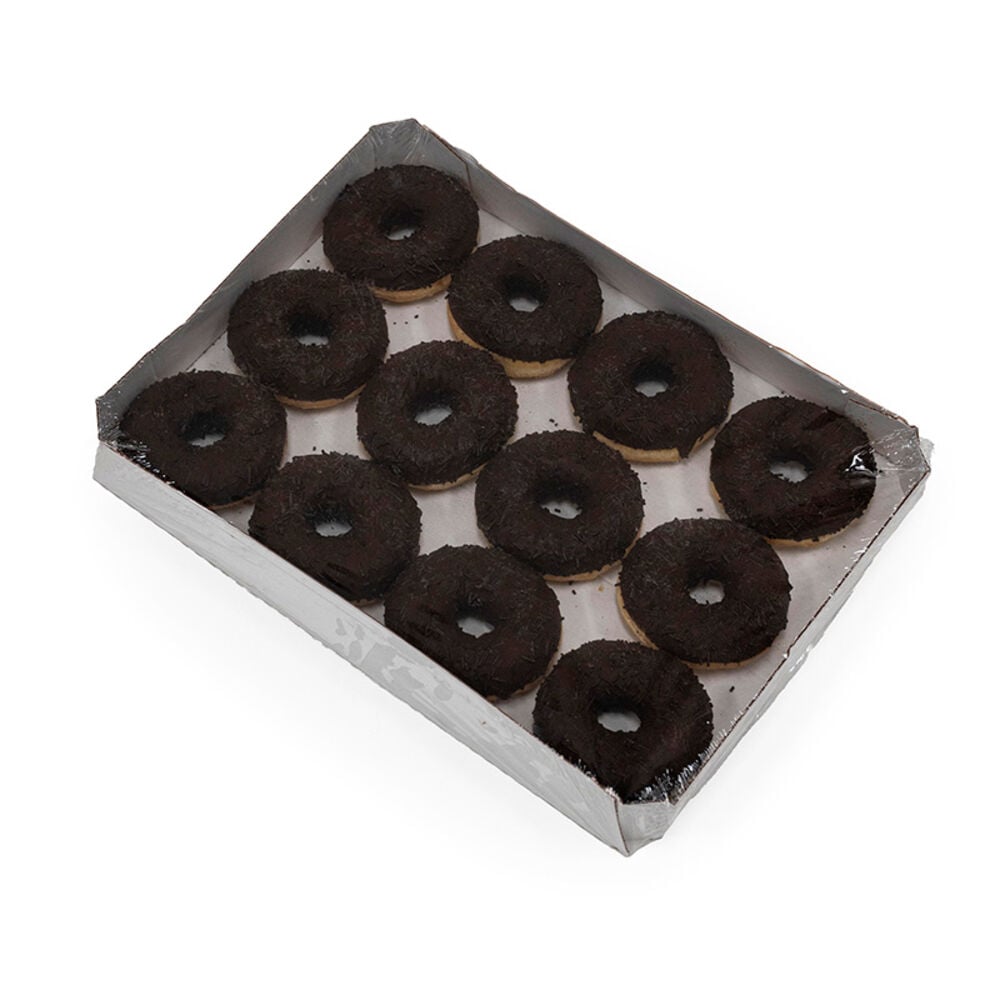 228293 Schulstad Chocolatey Filled Ring Donut Tray