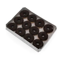 228293 Schulstad Chocolatey Filled Ring Donut Tray