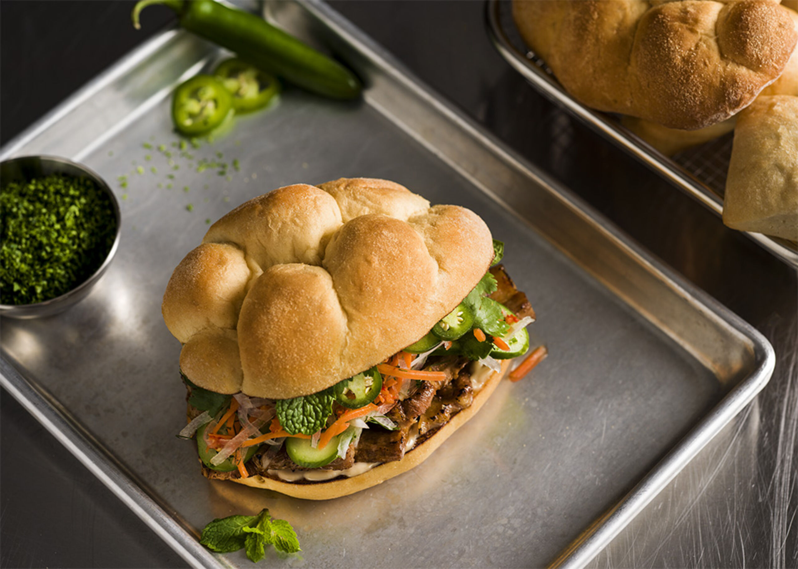 221141 Luau Pork Belly Banh Mi