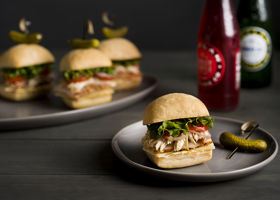 742 Mini Ciabatta Turkey Cuban Sandwiches