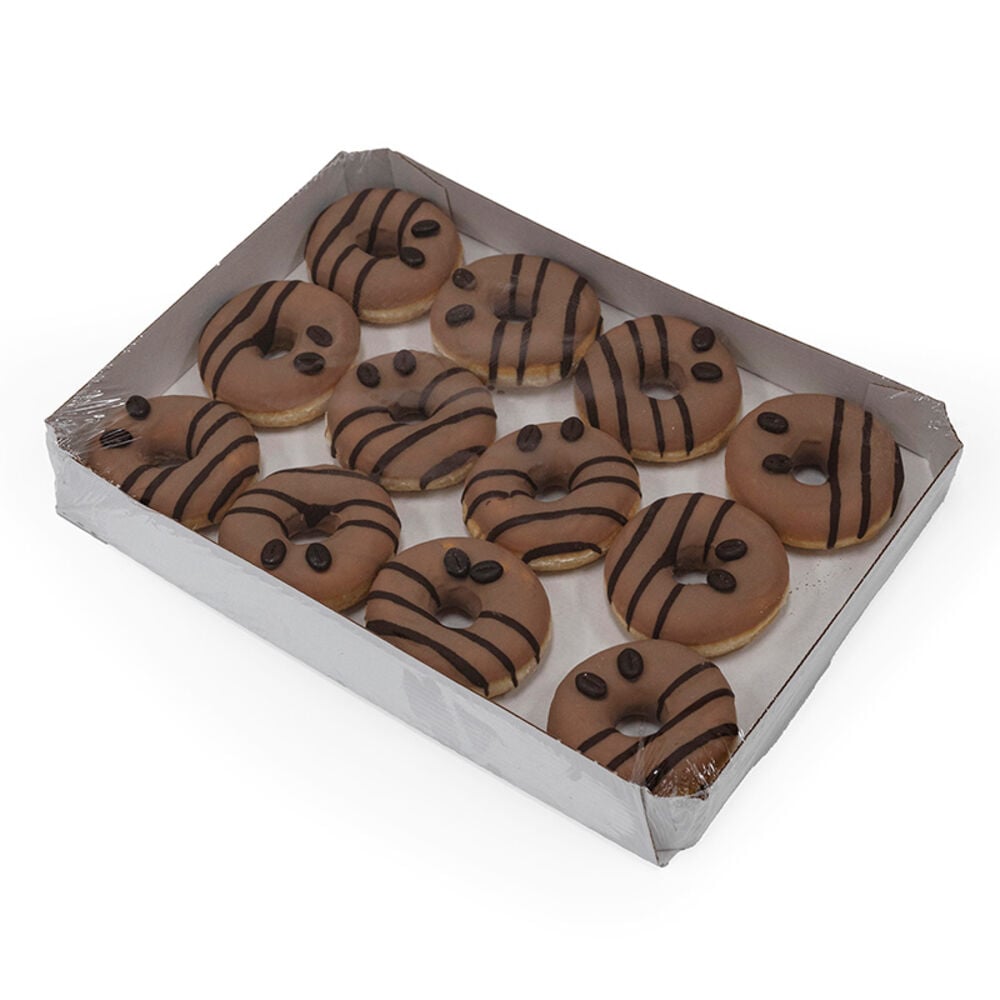228287 Schulstad Cappuccino Filled Ring Donut Tray
