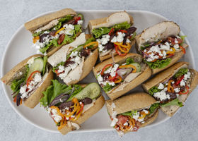 15091 Greek Veggie Sandwiches