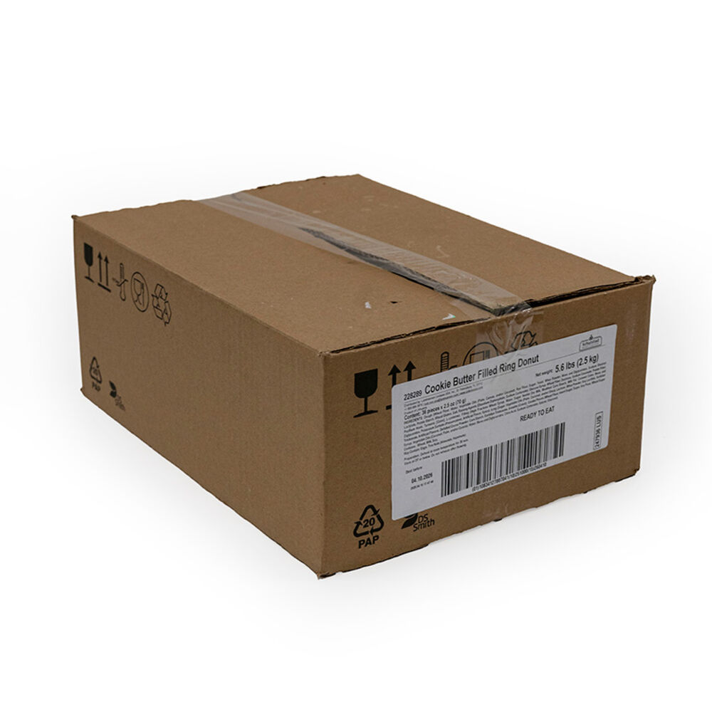228289 Schulstad Cookie Butter Filled Ring Donut Case