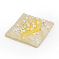 225828 Schulstad Sicilian Lemon Meringue Square Frozen Pastry