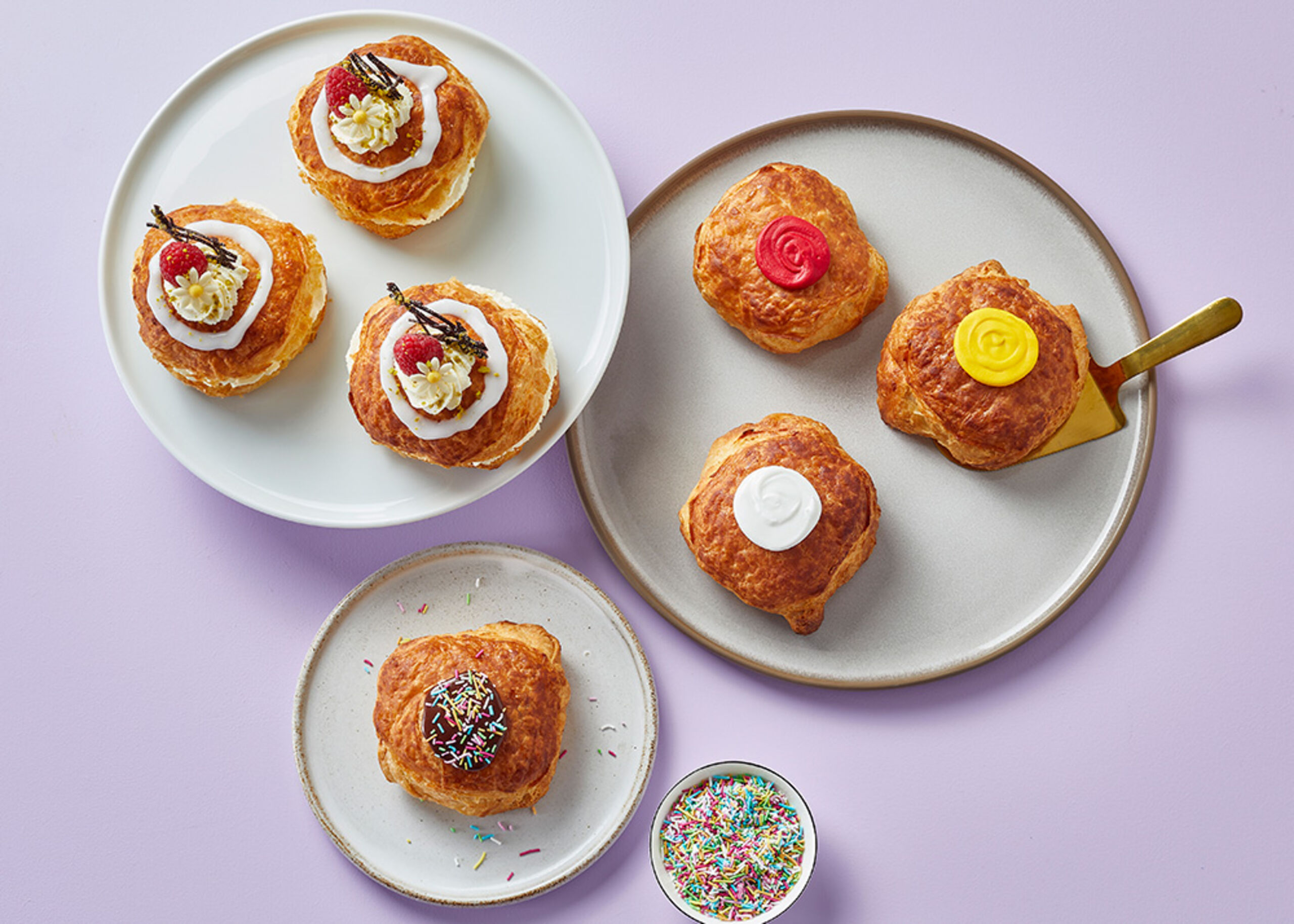 227289 Decorated Schulstad Almond Danish Doughnuts