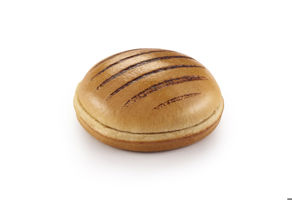 Grill Marked Burger Bun - White