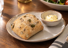 5108 Sunflower & Pumpkin Seed Dinner Roll with Butter