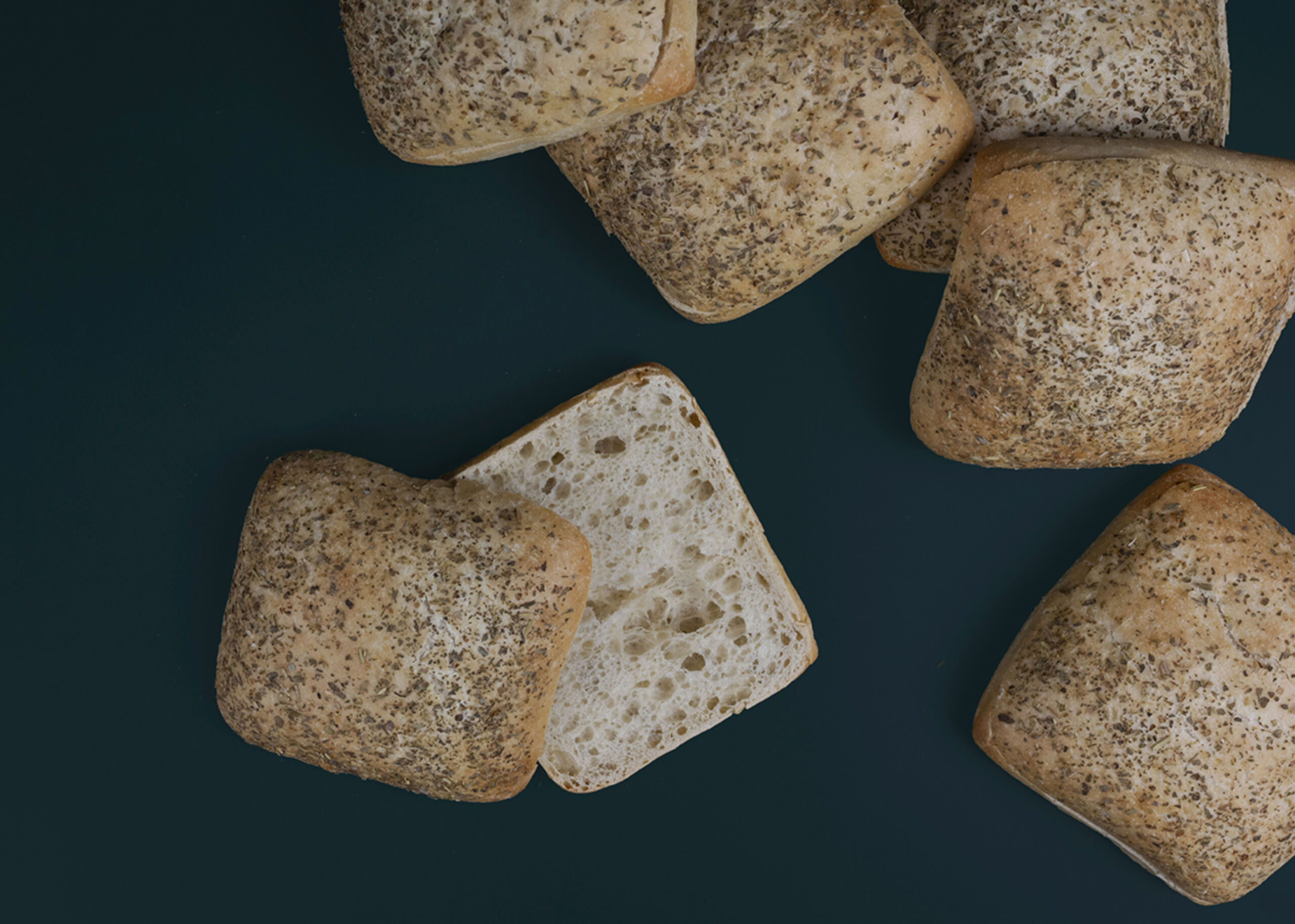 230345 Herb Ciabatta Sandwich Rolls