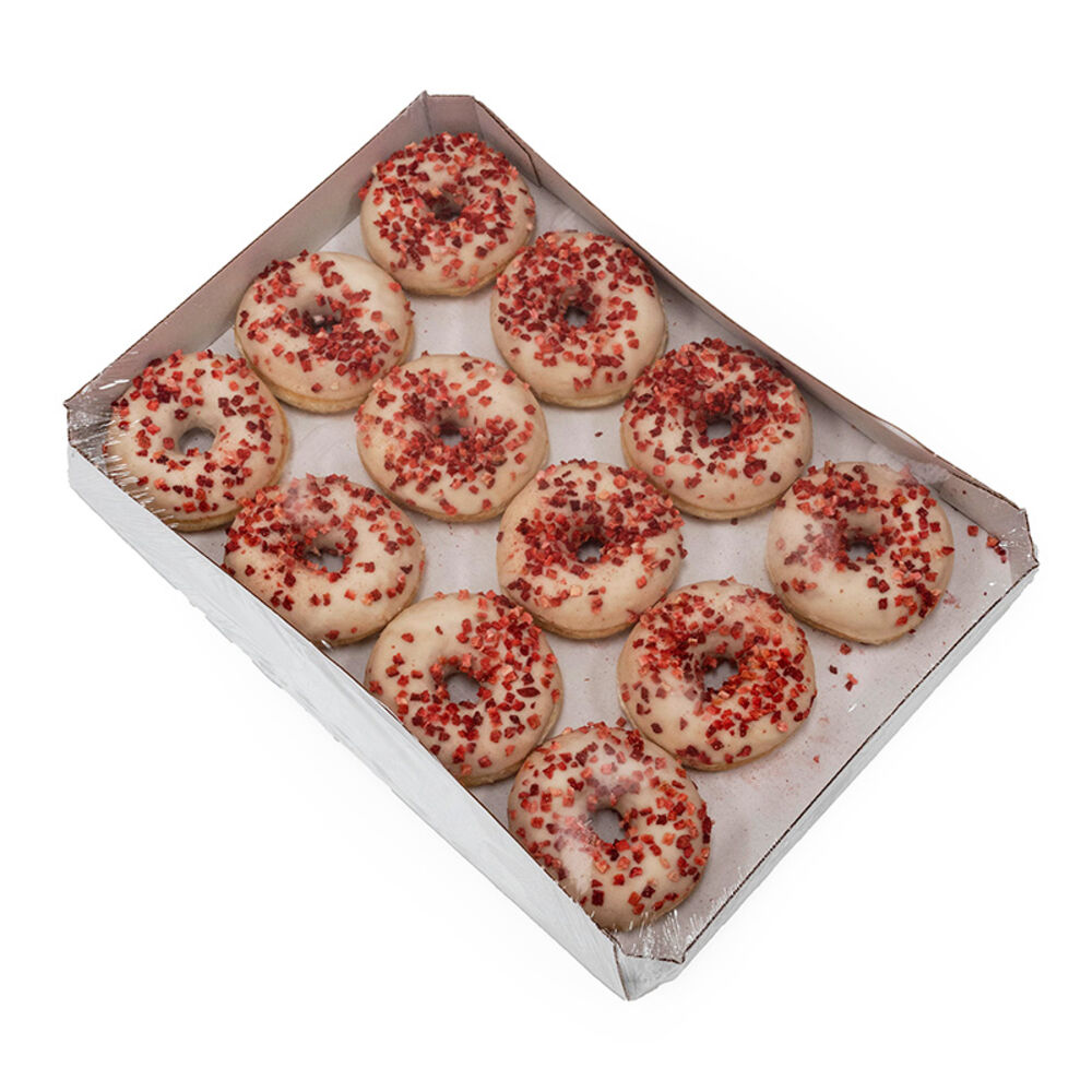 228290 Schulstad Berries & Creme Filled Ring Donut Tray