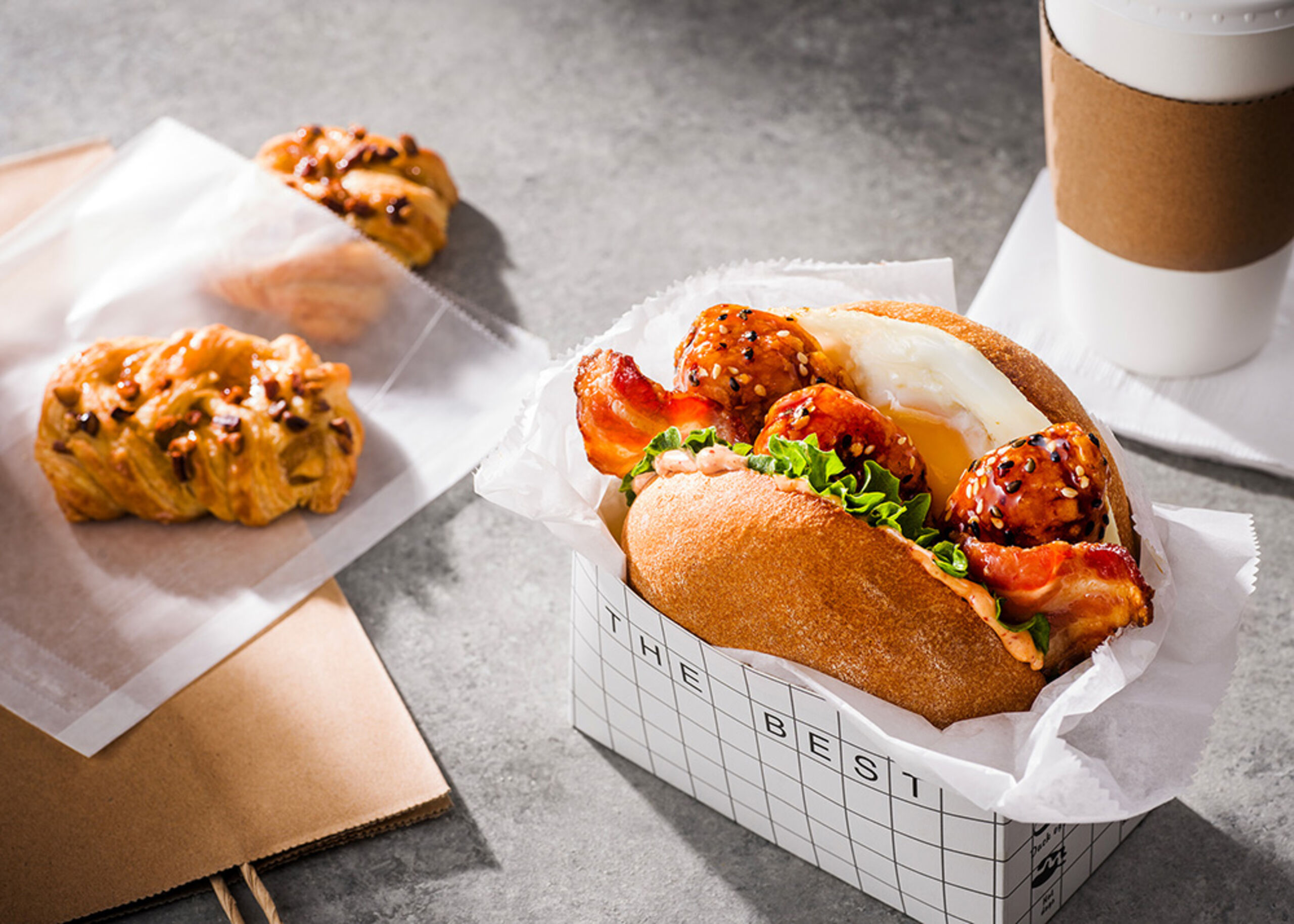 74788 Korean Fried Chicken Breakfast Sandwich