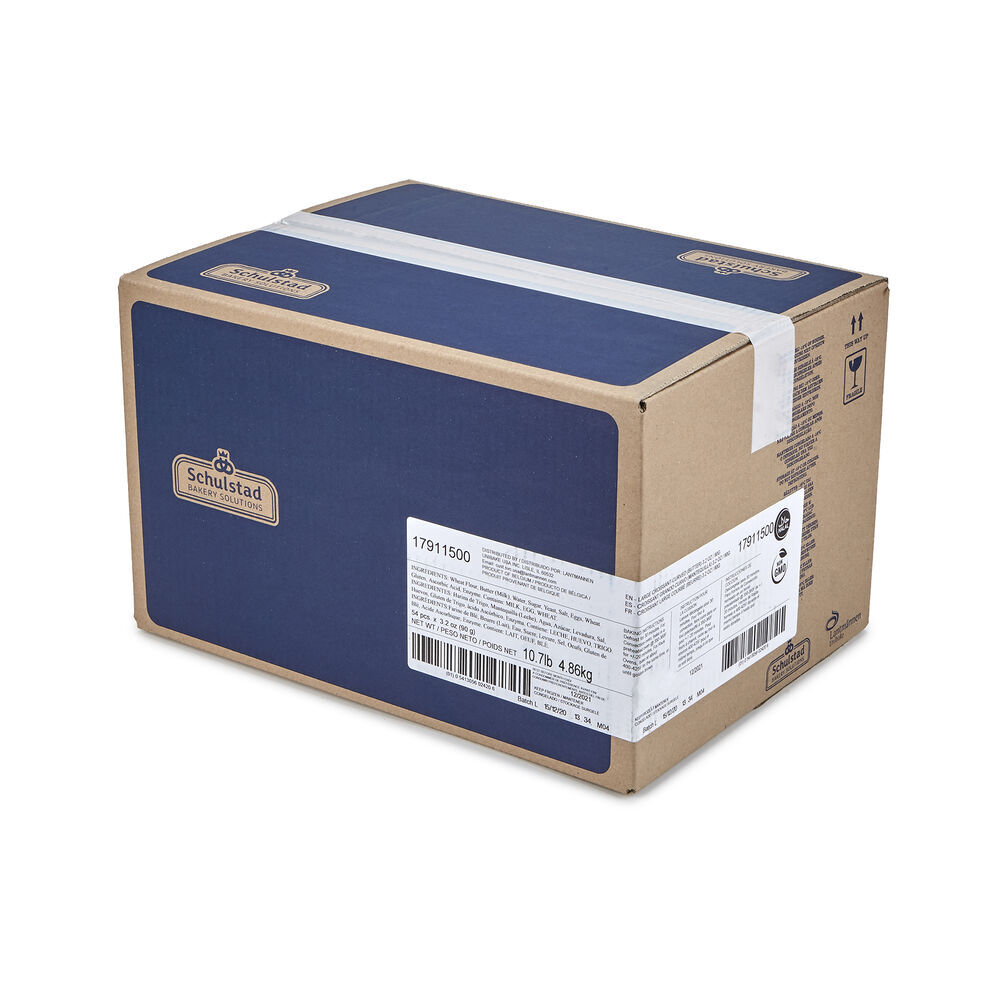 17911500 Schulstad Large All Butter Curved Croissants Case