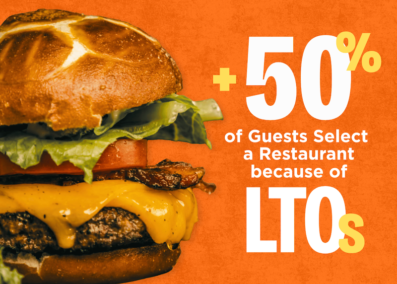 More than 50% of guests choose a restaurant because of its limited-time offerings