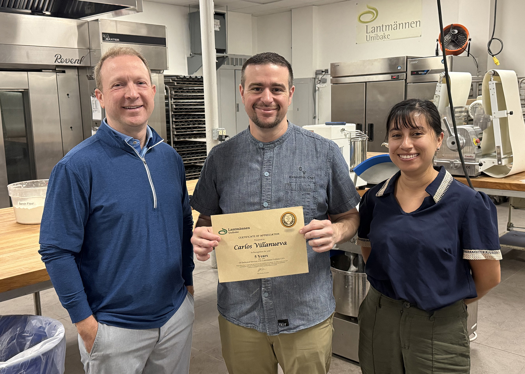 Carlos Celebrates 5 Year Work Anniversary at Unibake USA.jpg