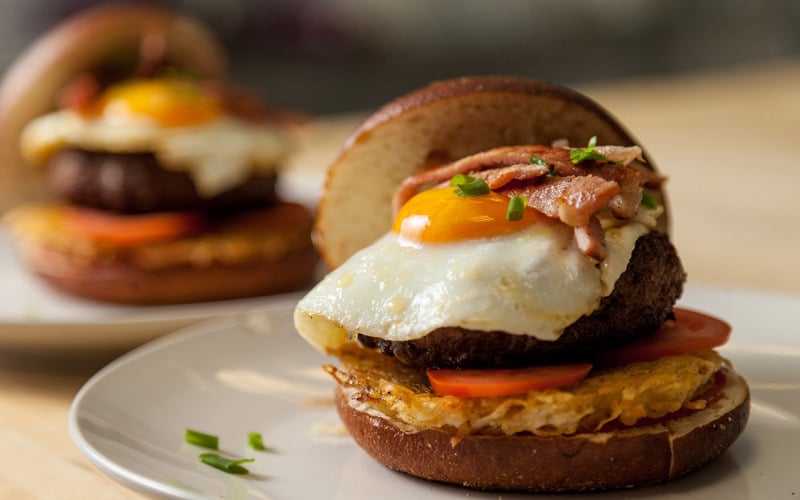 Euro-Bake Breakfast Pretzel Burger Recipe